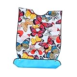 IWOWHERO Babero para Adultos Mayores y Lavable de Ropa Antisaliva para Comidas Sobredimensionado para Ancianos y Pacientes Reutilizable y Fácil de Limpiar