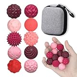 Fidget Toys for Adults Magnetic Balls - 10 Kinds Textured Silicone Magnetic Fidget Balls, Sensory Toys for Autism Anxiety Relief, Silent Desk Gadgets for Office ,Fun Gifts for Men Women Teen