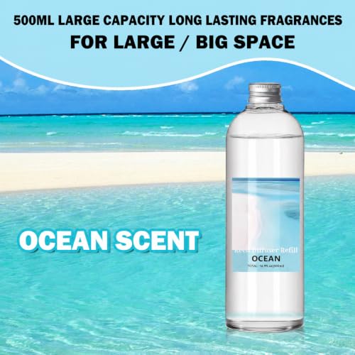 Image of SCENTORINI Reed Diffuser Oil Refill, 16.9oz Ocean Scented Essential Oil