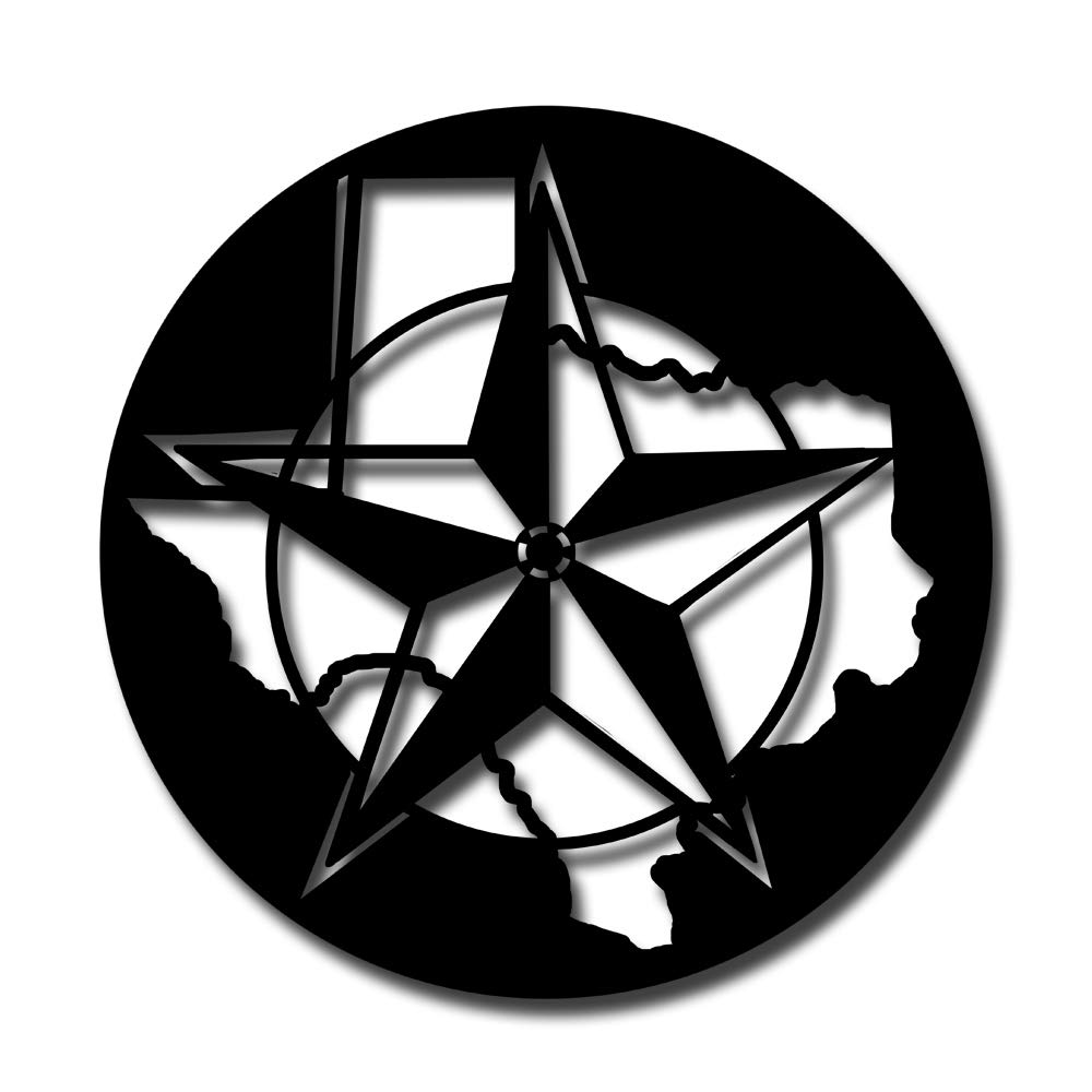 Texas Star Metal Wall Art Decor For You