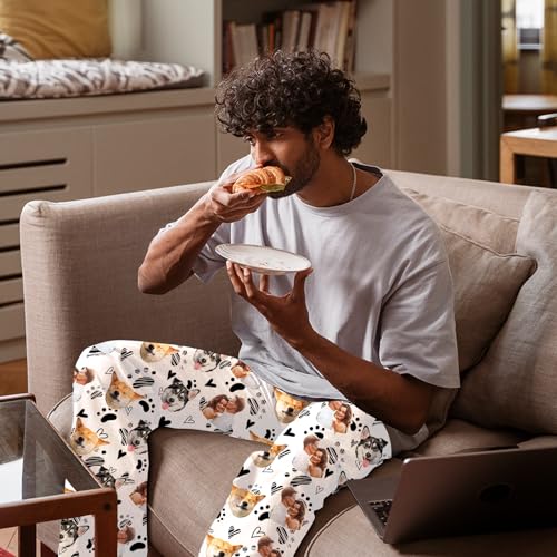 Casual Sleepwear Custom Pajama Pants Personalized Pajamas Pants with Photo with Pockets for Men3