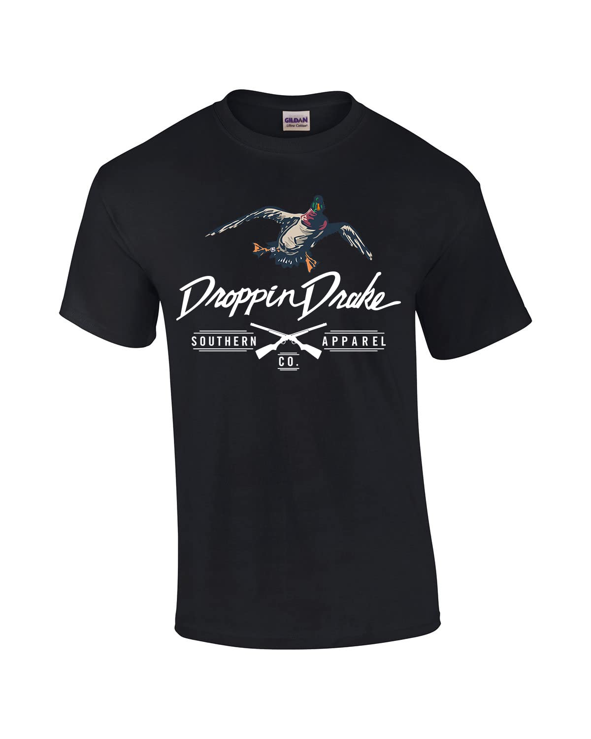 Droppin Drake Southern Apparel Duck Gun X Mens Short Sleeve T-Shirt Graphic Tee