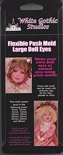 Large Doll Eye Push Mold in Silicone