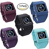 Fitbit Blaze Accessories Band, X4-TECH Silicon Bracelet Strap Replacement Band For Fitbit Blaze Smart Fitness Watch (Colorful-5PCS)