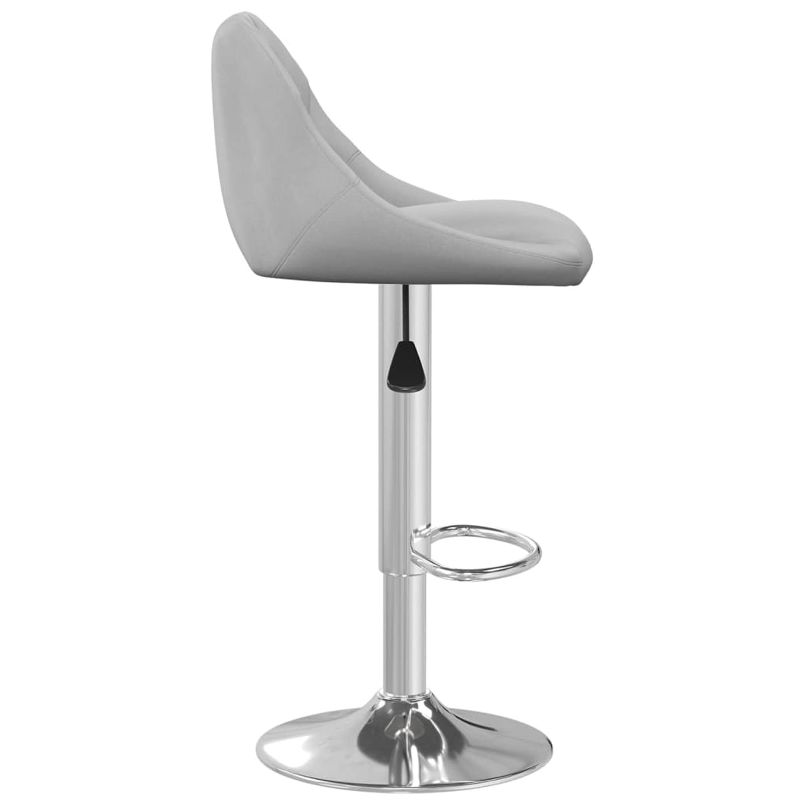 Homgoday Taburetes de bar, 2 unidades, color gris claro, de terciopelo, silla de oficina, silla de descanso, silla de bar, silla de escritorio para salón o dormitorio