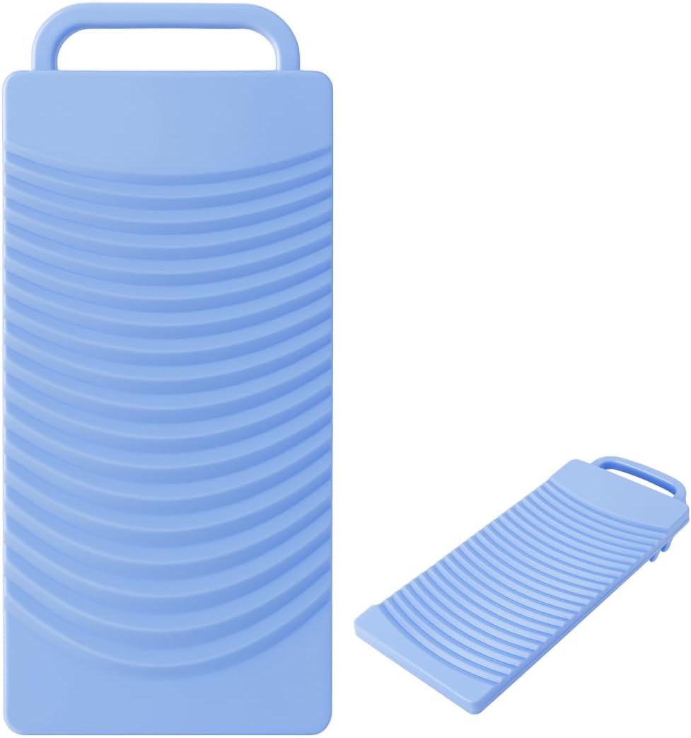 JapanBargain, Japanese Plastic Washboard Portable Laundry Board for Kids Training, Travel and Camping, 13"x6", Made in Japan, 1-Pack
