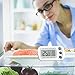 ORIA Digital Refrigerator Thermometer, Mini Freezer Thermometer, Refrigerator Freezer Waterproof, LCD Display, Max and Min Record, for Kitchen, Home, Restaurants, Bars, 2 Pack, White
