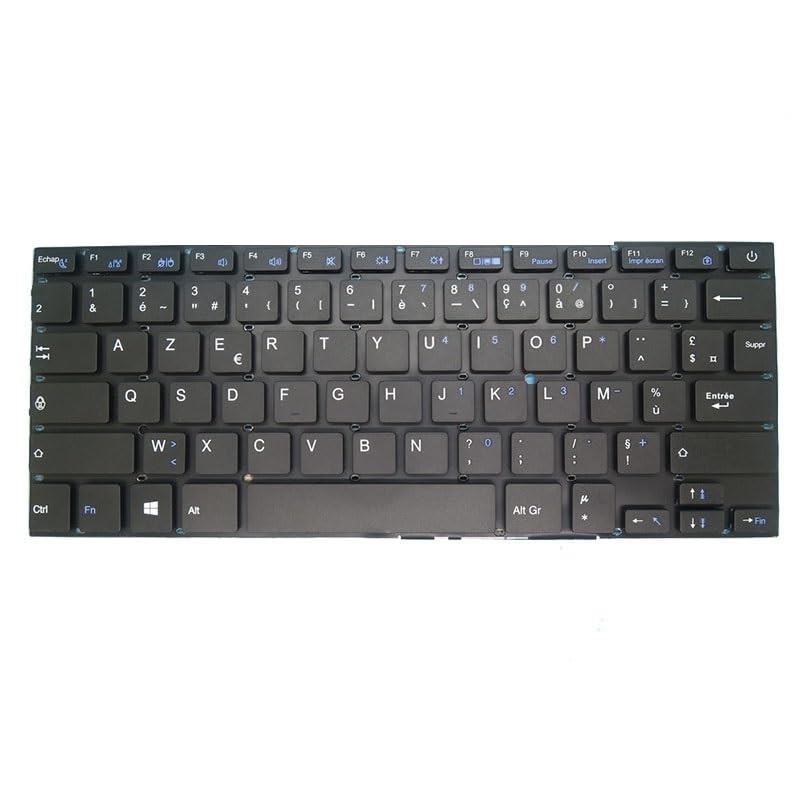 Teclado para Thomson NEO14A-2PK32 soluciona teclas rotas repuesto negro layout FR