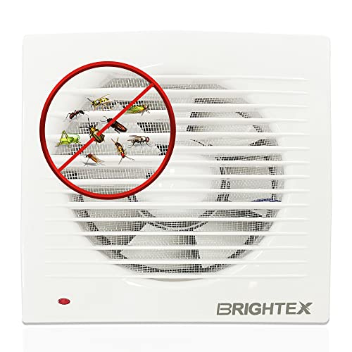 Brightex, Extractor fan With Timer 100mm 4 inch 14W Energy Saving Shower Toilt Wall Fan fan for Bathroom Kitchen