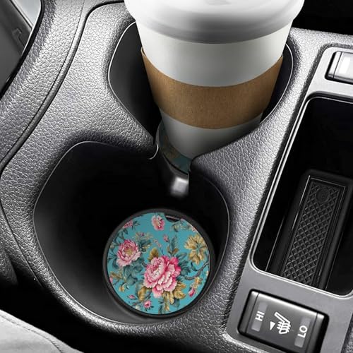 Portavasos para autos, 2.6 in, madera, 2 unidades miniatura 6