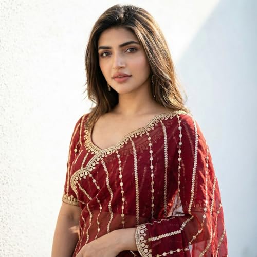 Image of Amazon Brand - Tavasya Womens Saree