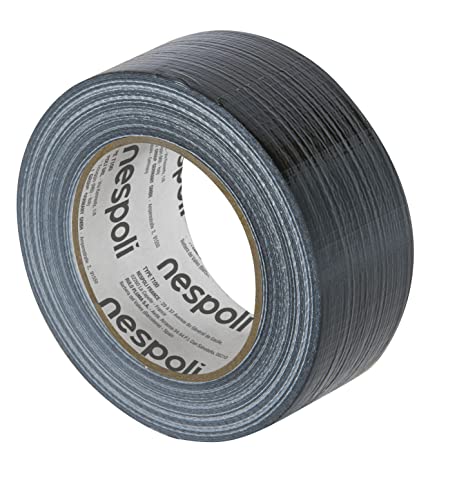 Nespoli Nastro Telato 50mm x 25m, Nero