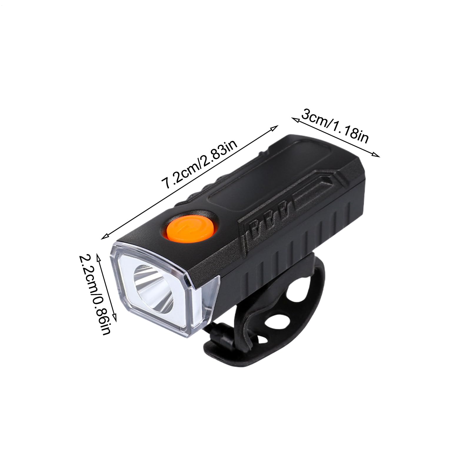 Bright Bikes Lights - Faro per bicicletta a modalità multipla, kit di luci impermeabili per bicicletta, lampada notturna ad alta luminosità, torcia da ciclismo con ricarica USB, per bici da città