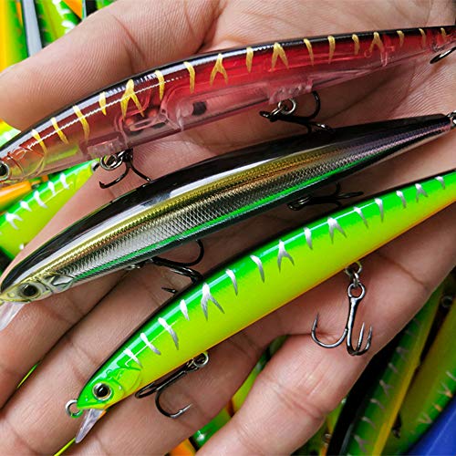 Yialia 11 cm 11.5g Minnow Iscas Artificiais Rígidos Swimbait Isca De Água Doce Isca De Pesca De Água