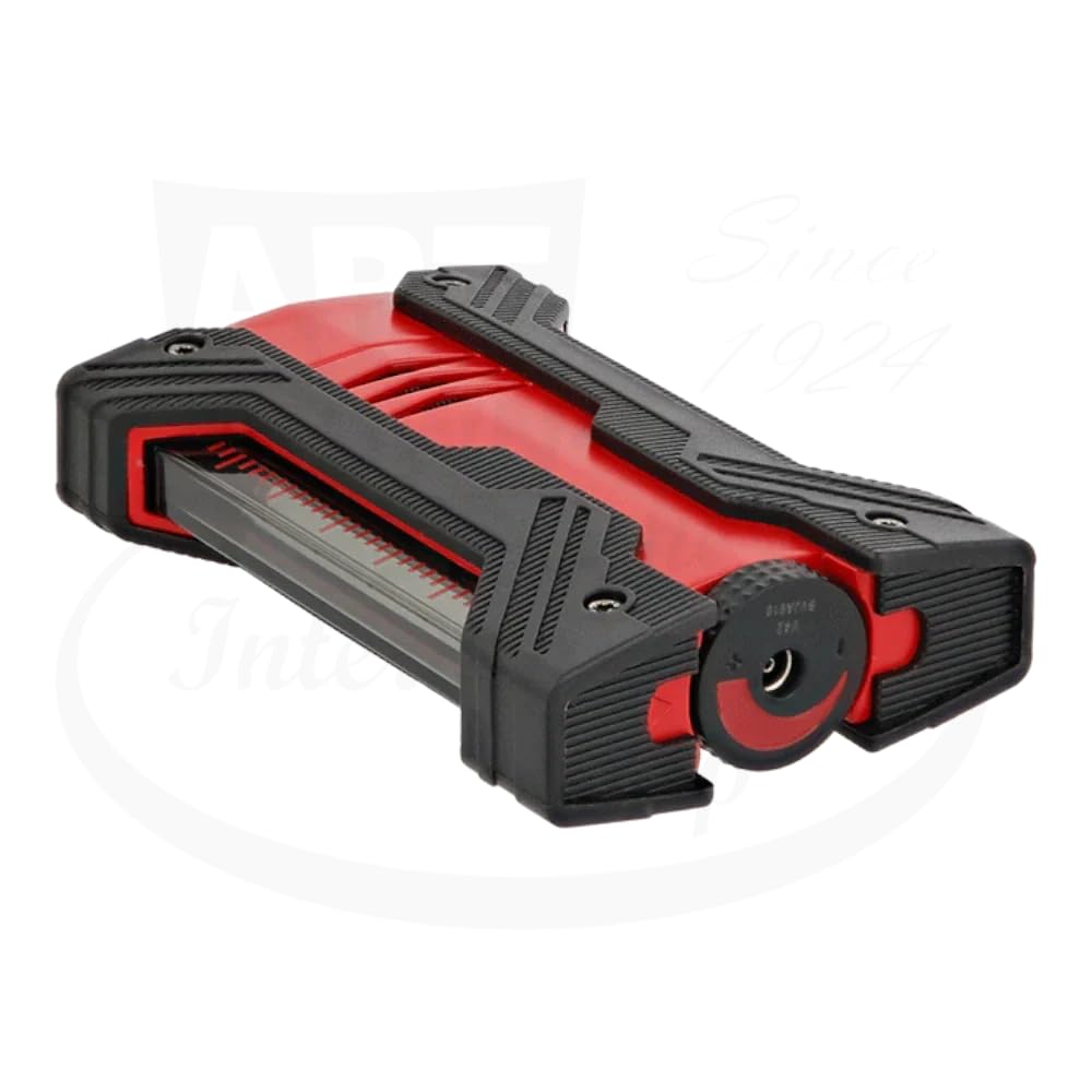 Dupont ライター 黒と赤 Defi Xxtreme mat black and red lighter - Luxury Lighter