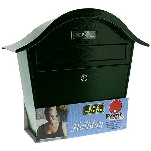 Burg-Wächter brievenbus, A5 inworp-formaat, verzinkt, plaatstaal, Holiday 5842 GR, groen - Afbeelding 7