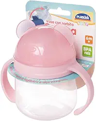 Caneca de Treinamento com Bico 260 ml Rosa Plasútil