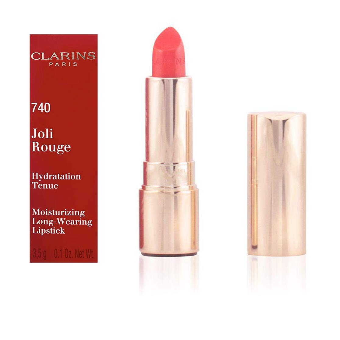 Clarins Joli Rouge Lipstick - Barra de labios, color 741-red orange , 3,5 gr — view 50