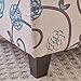 Christopher Knight Home Breanna Fabric Storage Ottoman, White And Blue Floral
