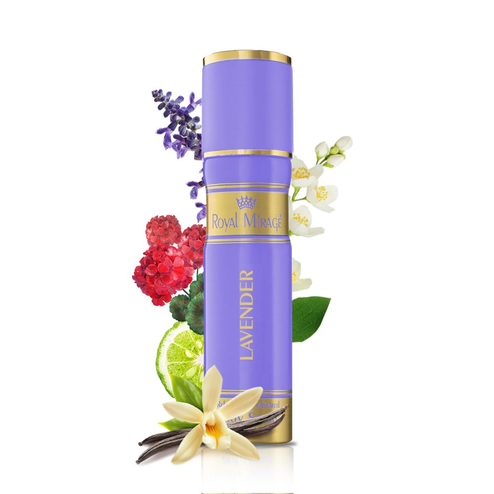 Royal Mirage Lavender Body Spray for Women | Aromatic & Soothing Fragrance | Long-Lasting Freshness | Calming Lavender & Herbal Notes | Relaxation | Premium Body Spray for Women | 200ml-picture-34