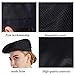 Nanxson Chef Hat Beret Hair Net Caps Restaurant Kitchen Cooking Mesh Chef Cap for Women Men CF9021 (Black)