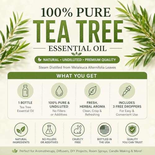 Aceite Esencial 100% Puro de Árbol de Té 1 fl oz miniatura 3