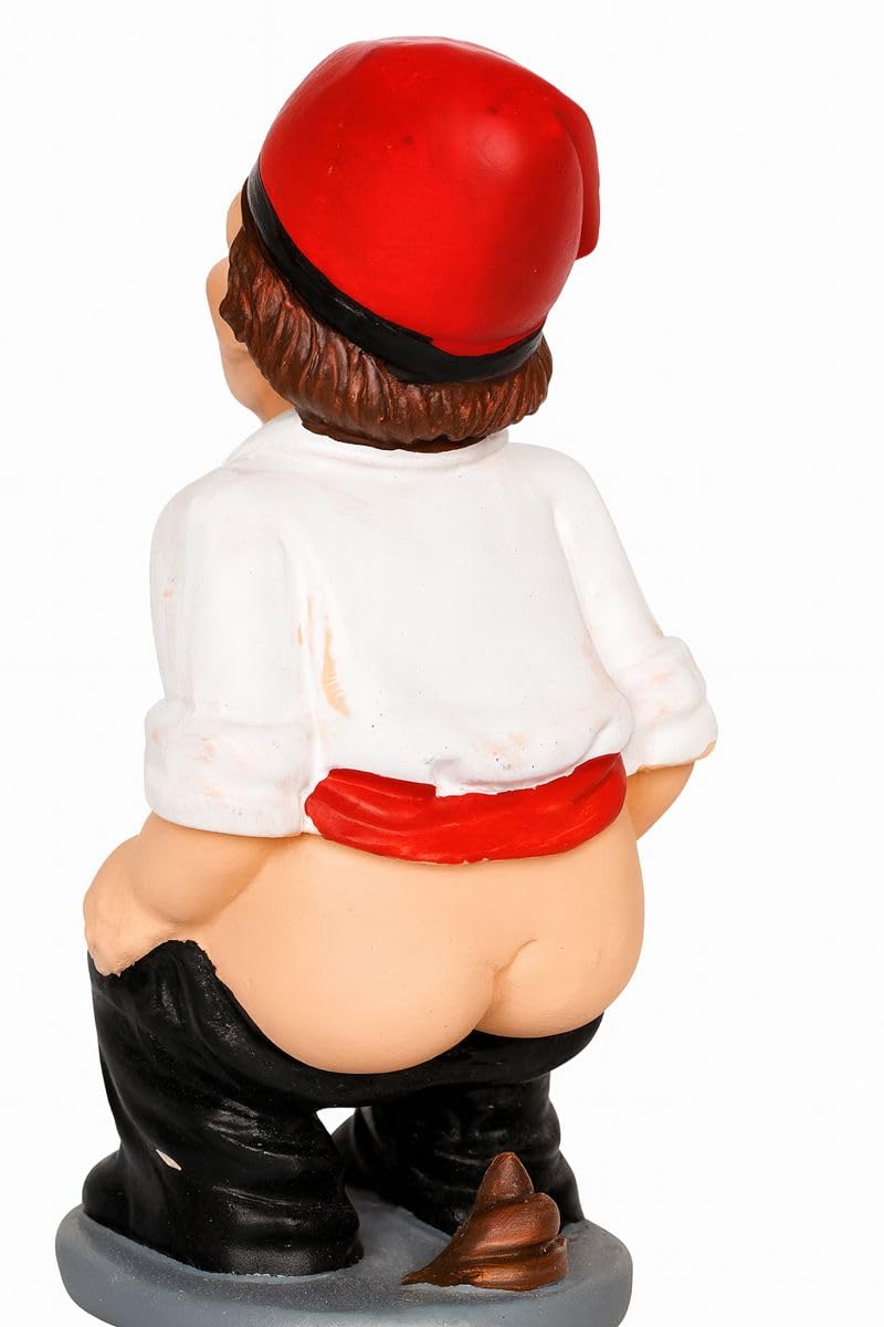 BEST&FREE Caganer o Caganet Belen de Navidad 12cm. La Favorita de Las Figuritas del Belen. Adorno de Navidad para Belenes Navidad Figura cagon Belen.