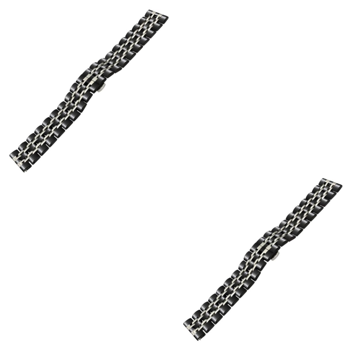 OSALADI 3 Piezas Bandas De Reloj Reloj Correa De Reloj Correas De Reloj Brazalete Banda De Reloj Reemplazo Correa De Reloj Inteligente Correa De Acero Inoxidable Pebble Metal