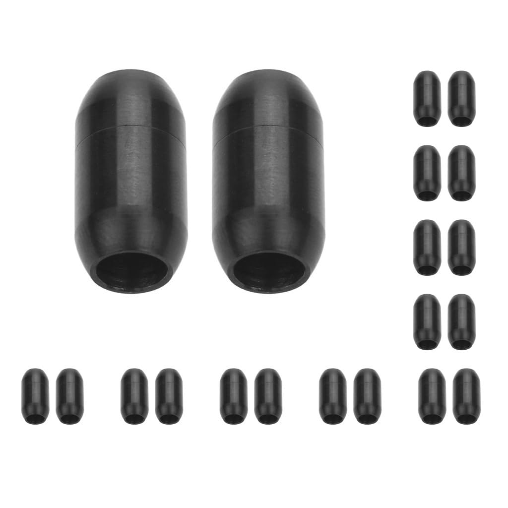 10 zestaw 2 sztuk kolumna zapięcie magnetyczne sznurek zaślepka bransoletka naszyjnik biżuteria 3 mm