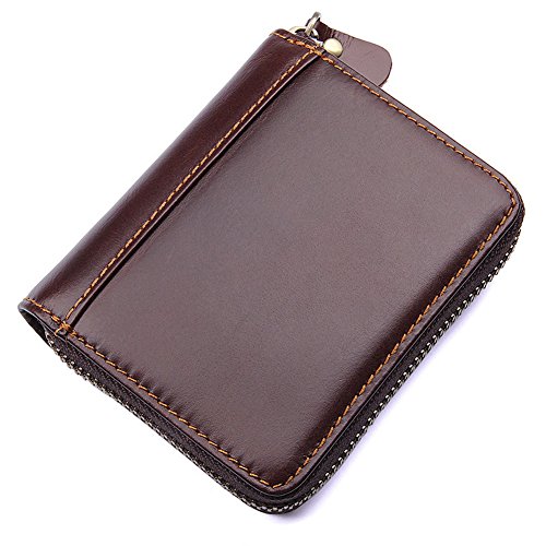 Men Genuine Leather Wallet Slim Money Clip Credit Card Holder ID Case Coin purse2