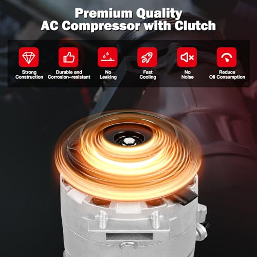 Image of Air Conditioning Compressor for Pontiac G6 Grand Am 2.2L 2.4L 3.4L