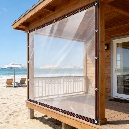 Lona transparente 280x480 cm impermeable multiusos para exterior 2
