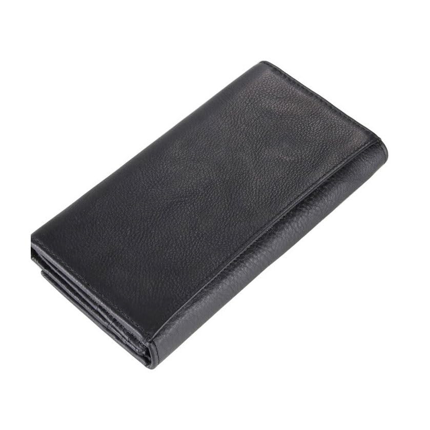 Wallet Leather Wallet Coin Purse Credit Card Holder Hidden Pocket, D, 18.5cm3