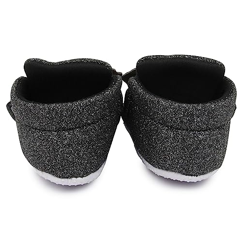 Image of Neska Moda 6 To 12 Months Baby Girls Cotton Hook & Loop Bow Booties -BT1766