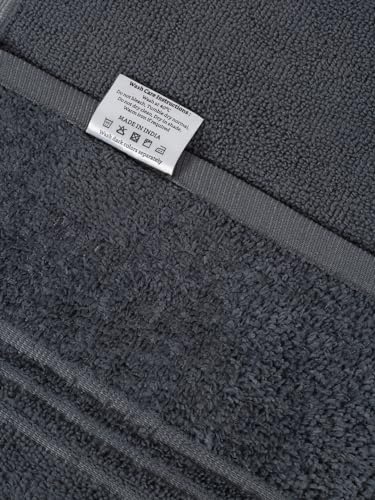 Image of Amazon Brand - Solimo - Bath Towel | Microfiber | 340 GSM | Fade Resistant | Grey