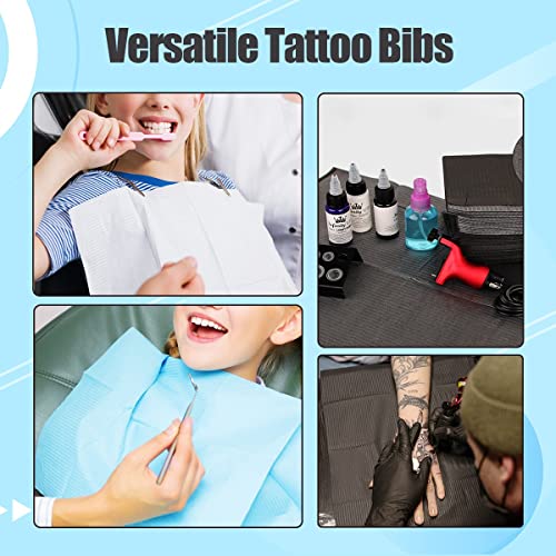 125-Pcs-Dental-Bibs-Disposable-for-Patient-13x18-3-Ply-Waterproof-Piercing-Tattoo-Paper-Napkin-Tissue-Bib-for-Dental-Clinic-Tattoo-Station-and-Salon