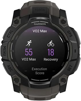 Garmin Instinct® 3 50 mm, AMOLED ekran, sağlam dış mekan GPS akıllı saat, metal takviyeli çerçeve, dahili el feneri, 18 güne kadar pil ömrü, kömür | Parlak AMOLED ekran, sağlam tasarım, metal takviyeli çerçeve, sağlık izleme, 24 saat dahili el feneri