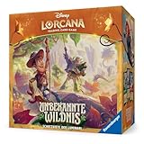 Disney Lorcana Unbekannte Wildnis Schatzkiste der Luminari Deutsch DE – Illumineer’s Trove, 8 Booster Packs, Lorcana Box mit Zubehör, TCG Trading Card Game