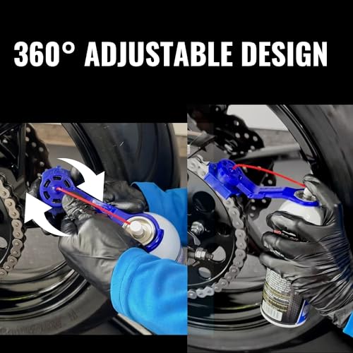 Oinker Motorrad-Kettenschmier-Applikator | Sauberes Kettenwachs, Kettenreiniger-Aufsatz | 525 Kettengröße