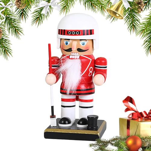 Casse-noisette en bois de baseball 15 cm pour decoration festive - 2