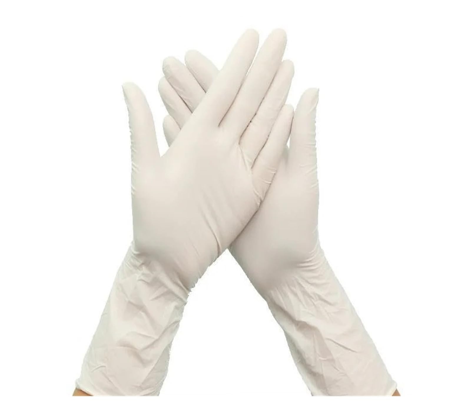 Guanti Cucina 10 paia/pacco Manica Lunga Guanti di Gomma Blu Pulizia Ristorazione Cibo Guanti in Nitrile da 12 pollici Guanti Spessi da 12 pollici(WHITE)