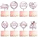 8 Pièces Happy Birthday Cake Topper, CBGGQ Décoration de Gâteaux Fête Décorations, Acrylique Paillettes Cupcake Toppers pour Décorer Le Gâteau d'anniversaire pour enfants, mariage, mère (Or rose 8PCS)