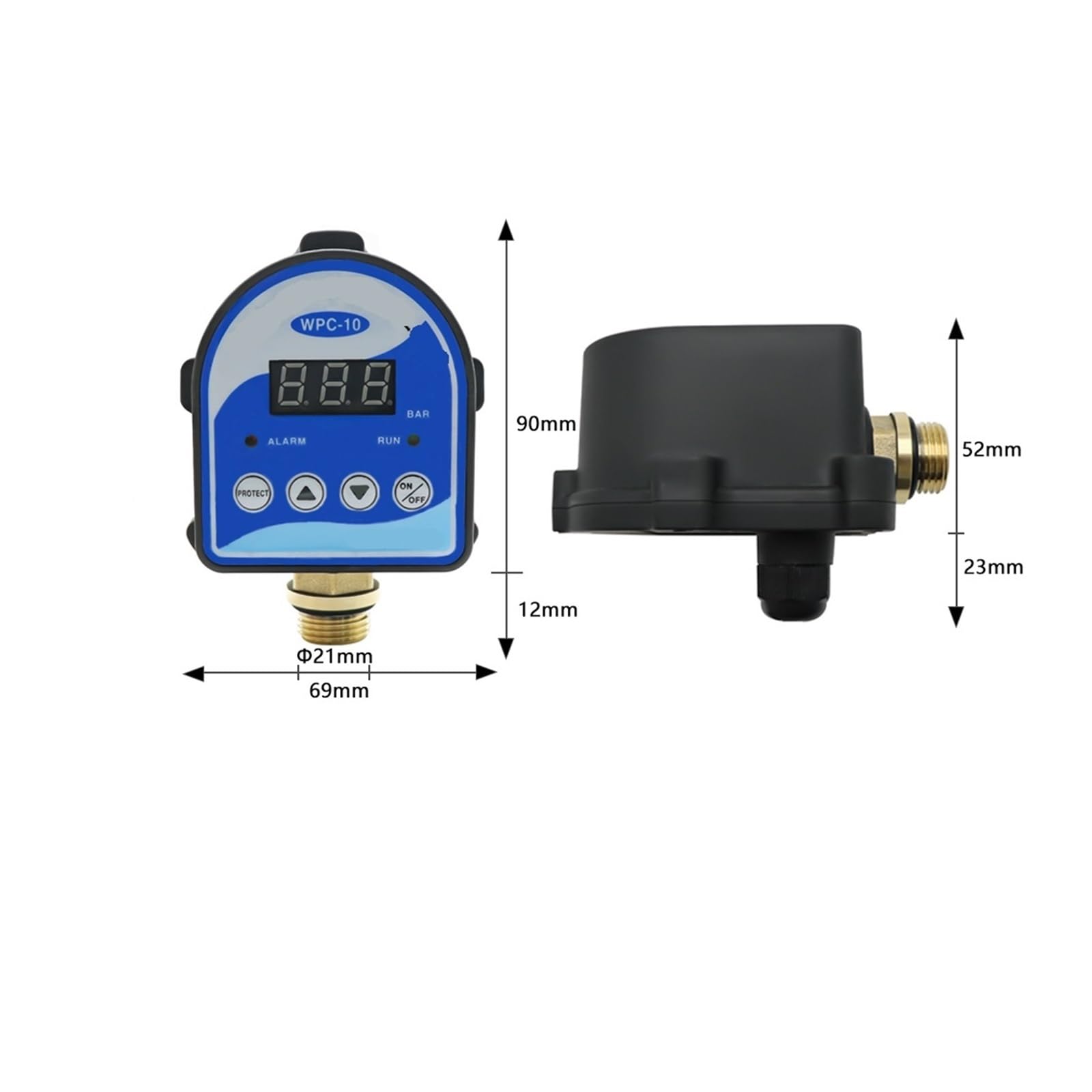 Interruptor controlador de presión con pantalla digital WPC-10 for automatización industrial y entornos hostiles