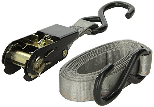 Keeper – 1” X 14' High Tension Ratchet Tie-Down With S Hooks - 500 Lbs. Working Load Limit #TOP6