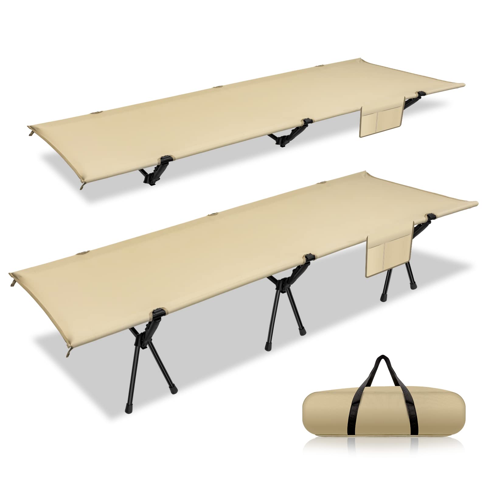 Amazon.co.jp: 【高密度900Dポリエステル】コット キャンプ 2way こっ