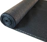 Windhager Zaunblende Rolle, Sichtschutz, Windschutz für Garten und Balkon, inkl. 60 m Befestigungsschnur, anthrazit, 1,8 x 25 m, 180 g/m², 06431