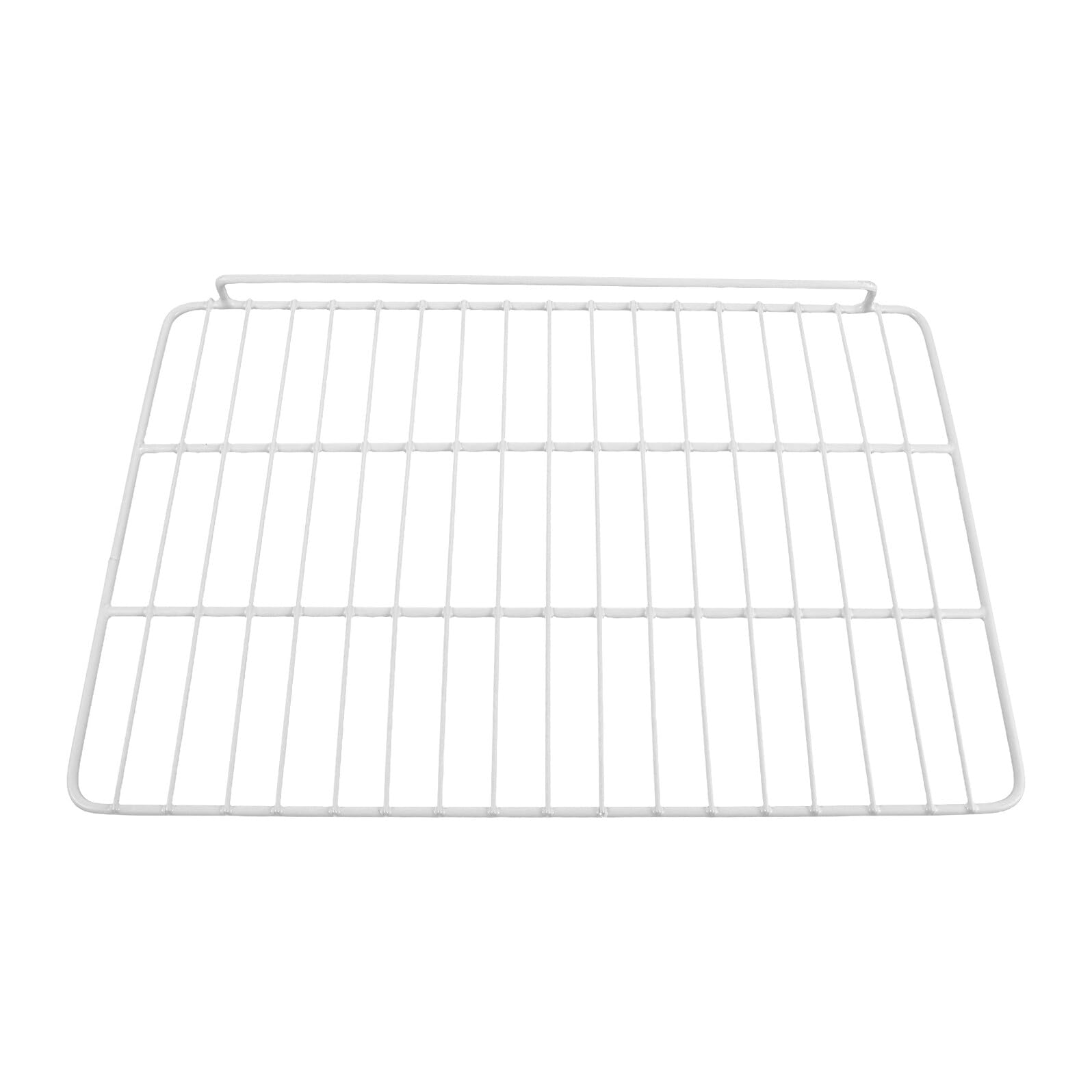 Ripiano Frigorifero in Acciaio Inox 43, 5x30 Cm Guardia Laterale | Pannello a Griglia, Divisore Removibile per Cibi, Installazione Semplice e Misura Precisa per Uso Dormitorio