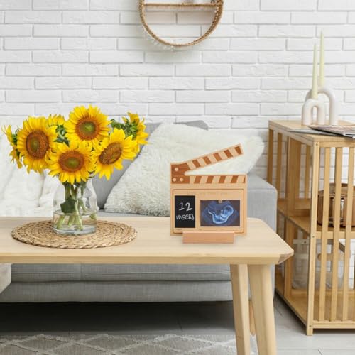ikasus Keepsake Recém-nascido Milestone Display Stand Ornamento Suporte de Foto Comemorativa Moderna