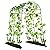 Lalahoni Garden Arch Trellis for Climbing Plants Outdoor, 7 ft Tall Walkway Trellis, Metal Archway Arbor Tunnel Large Trellis for Vegetables Plant Cucumber Trellis for Garden Raised Bed, Black