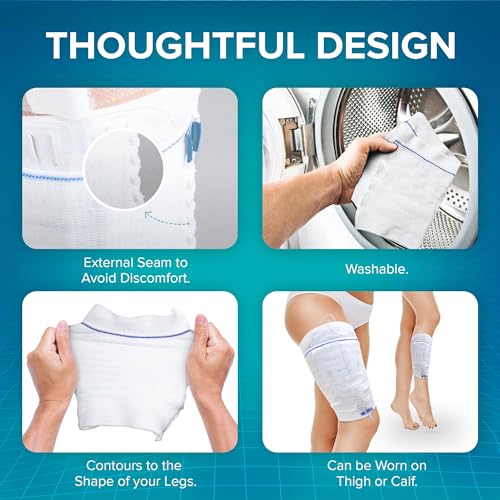 JJ CARE Catheter Bag Holder (Pack of 2), Fabric Nephrostomy Bag Holder, Washable & Reusable Foley Catheter Leg Bag, Urinary Drainage Bag Cover for Men & Women - Large Size - Thumbnail 4